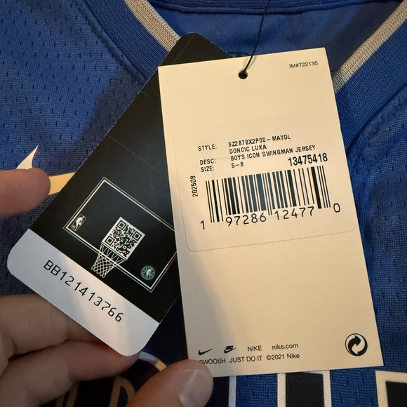 Nike Blue Basketball Jersey - Picture 4 of 4